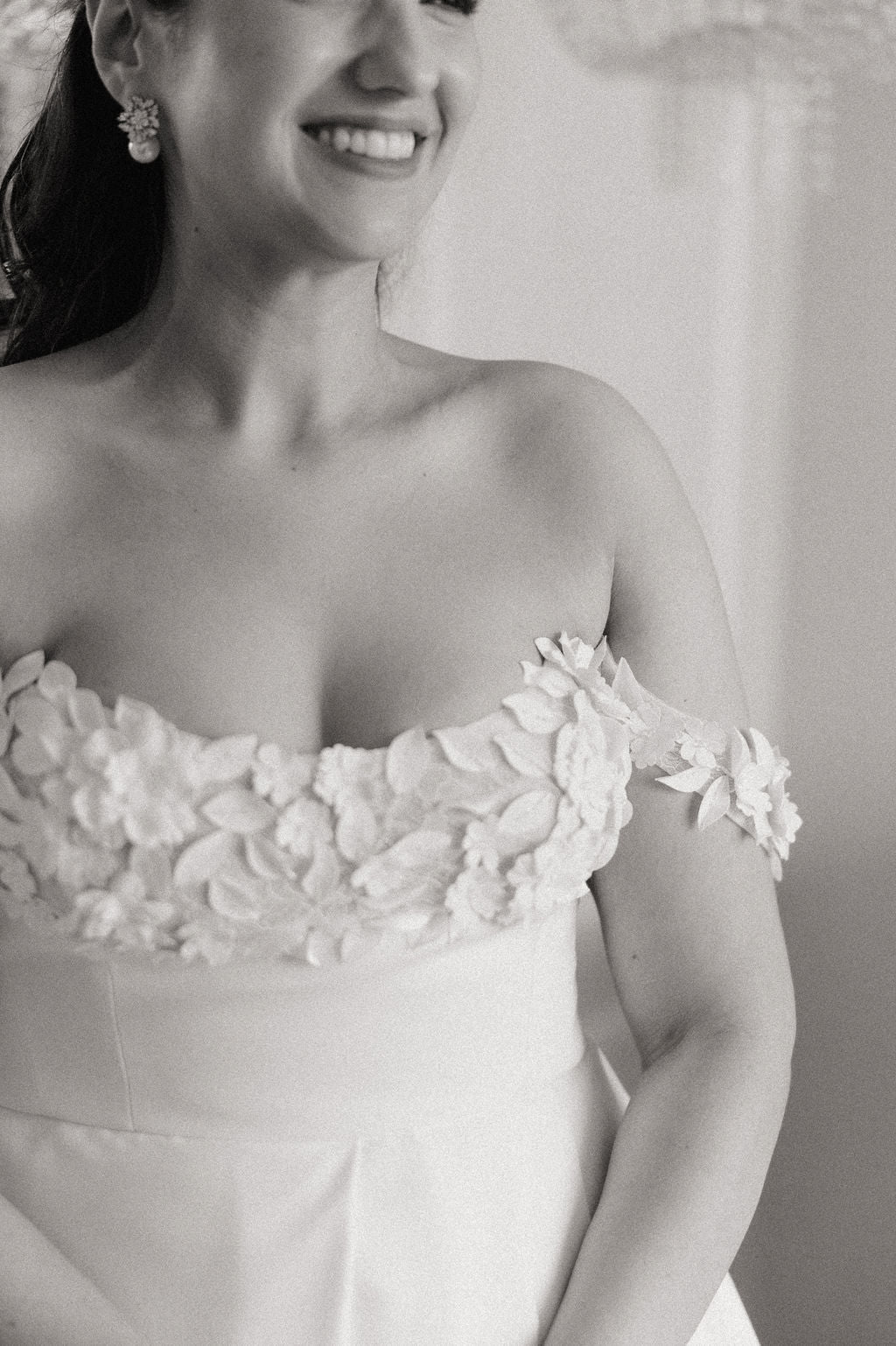 Pearl and Crystal wedding earrings