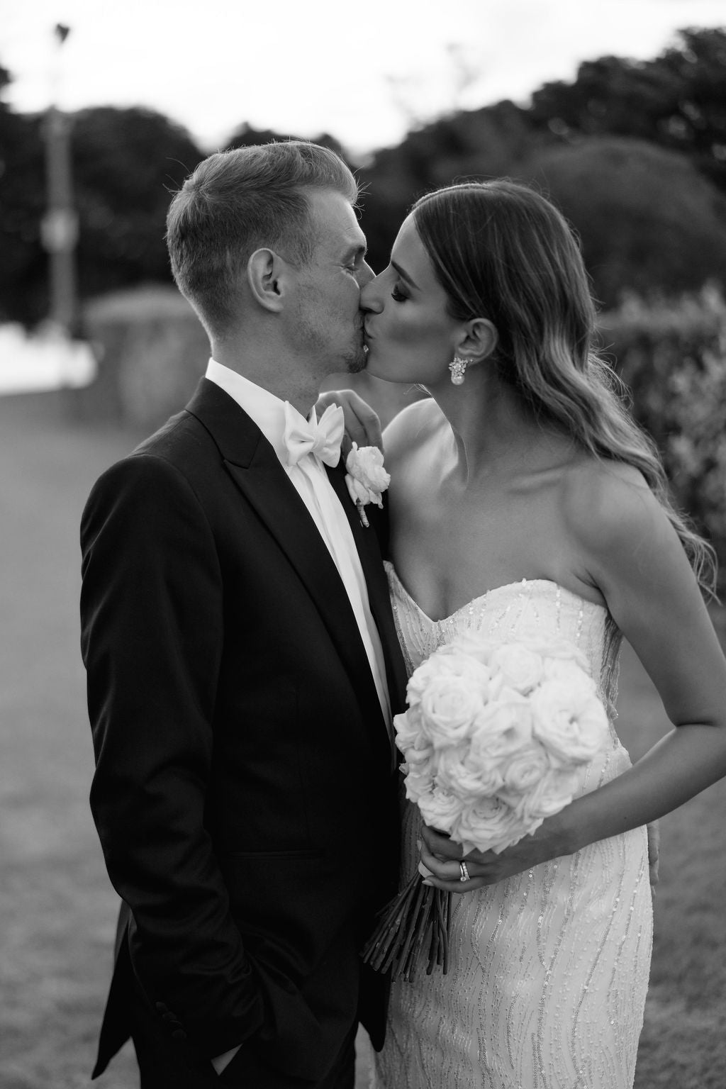 Earrings for strapless wedding dress