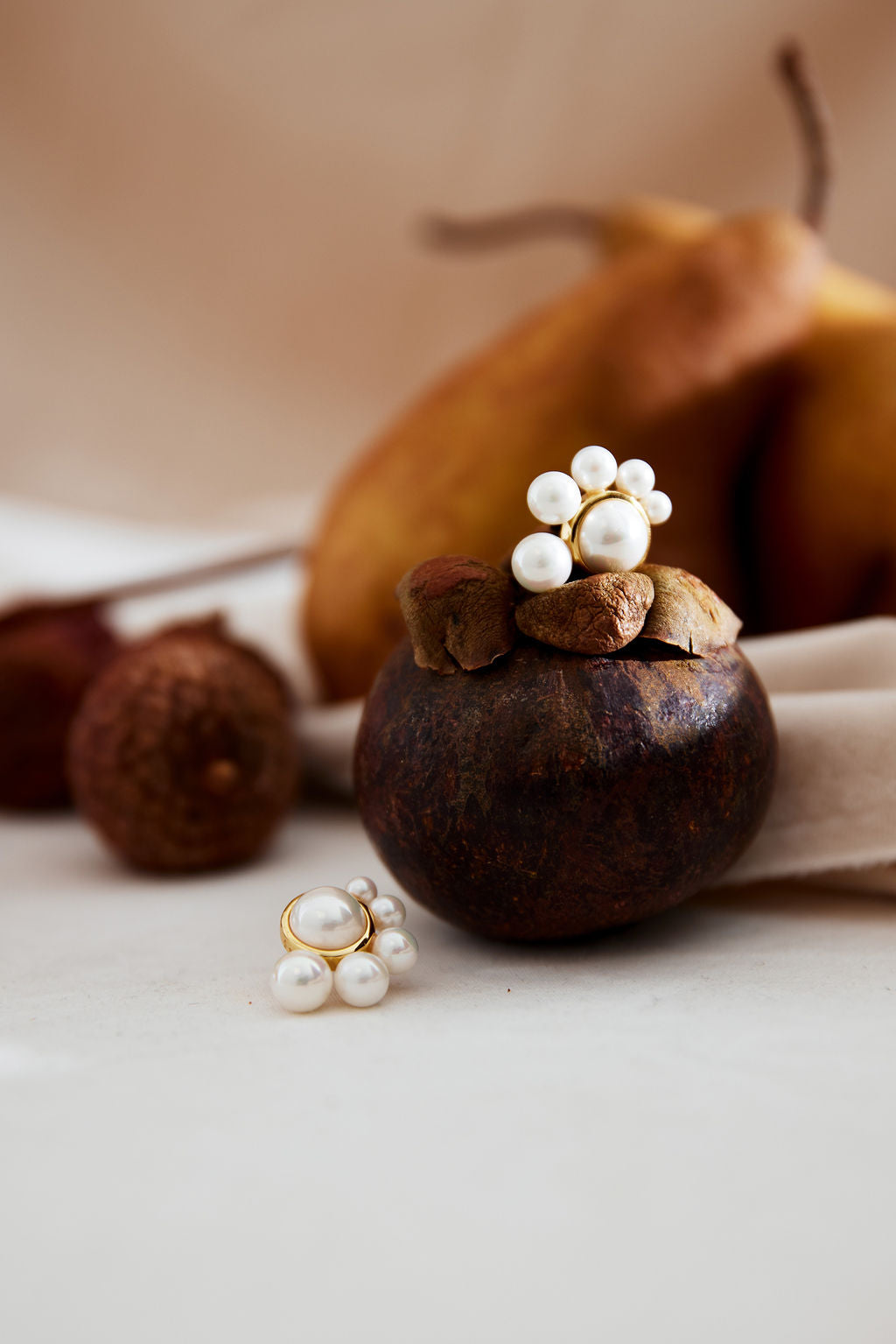 Modern wedding earrings