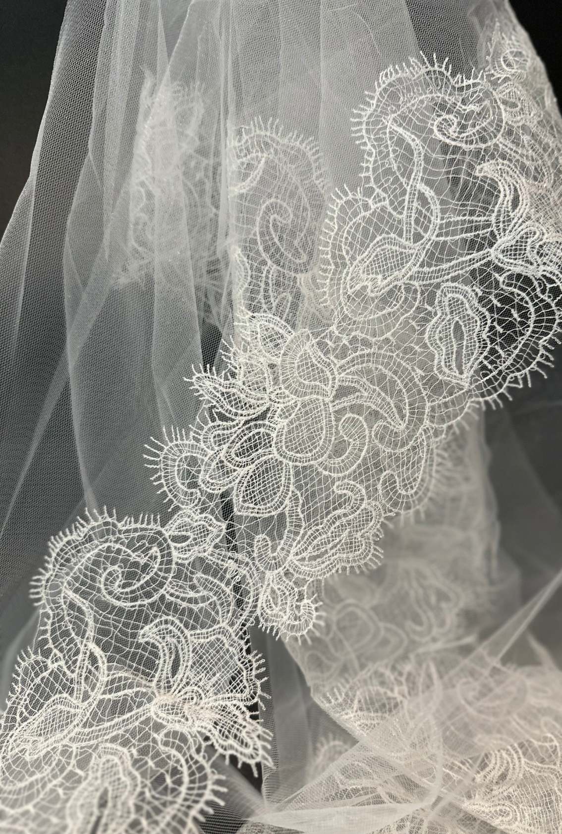 Mantilla Lace Veil by Amelie George Bridal Wedding Veil