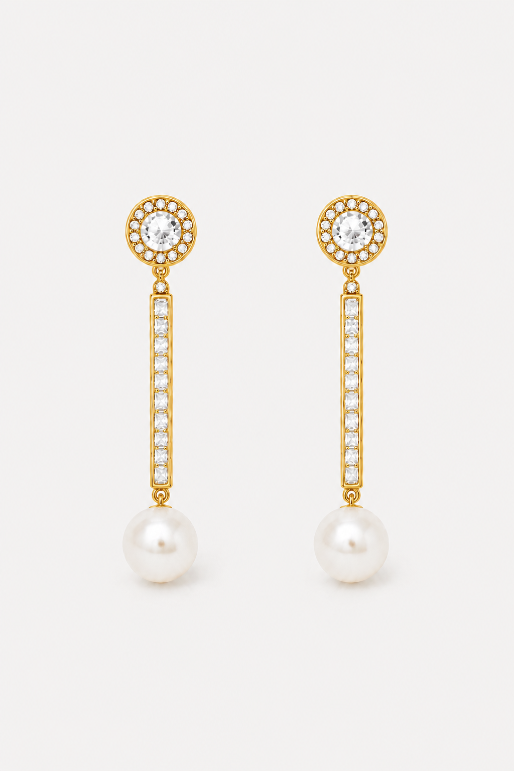 ADA - Art Deco Wedding Earrings
