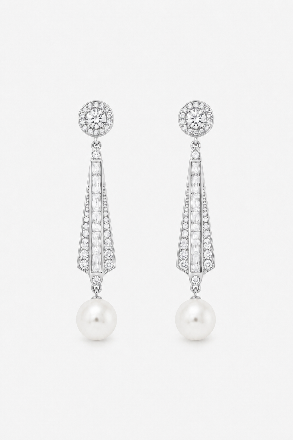 Riley - Art Deco Wedding Earrings