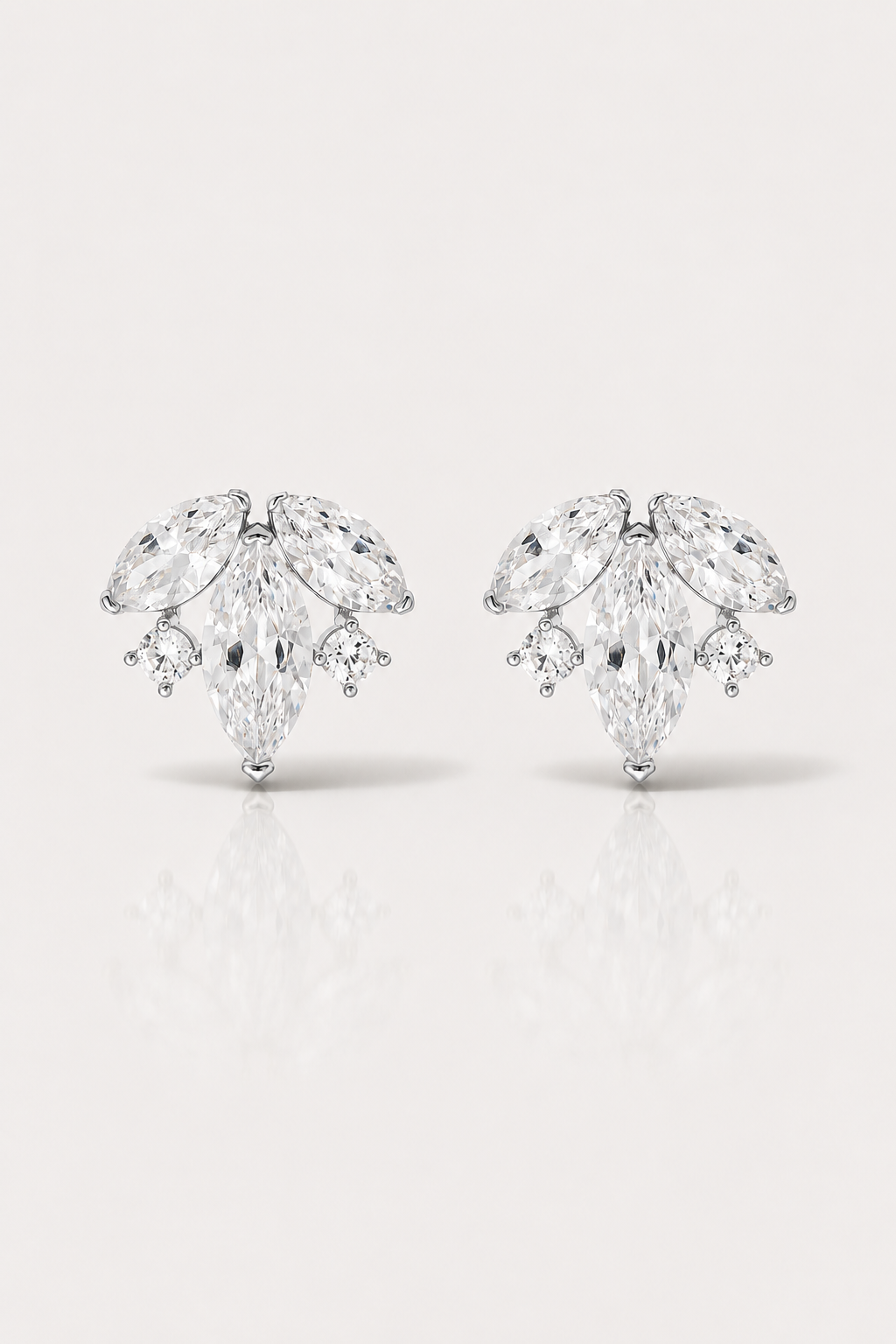 Statement Crystal Wedding Earrings