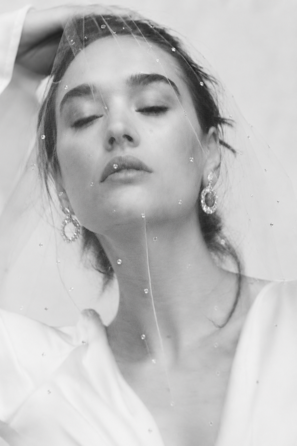 crystal wedding veil