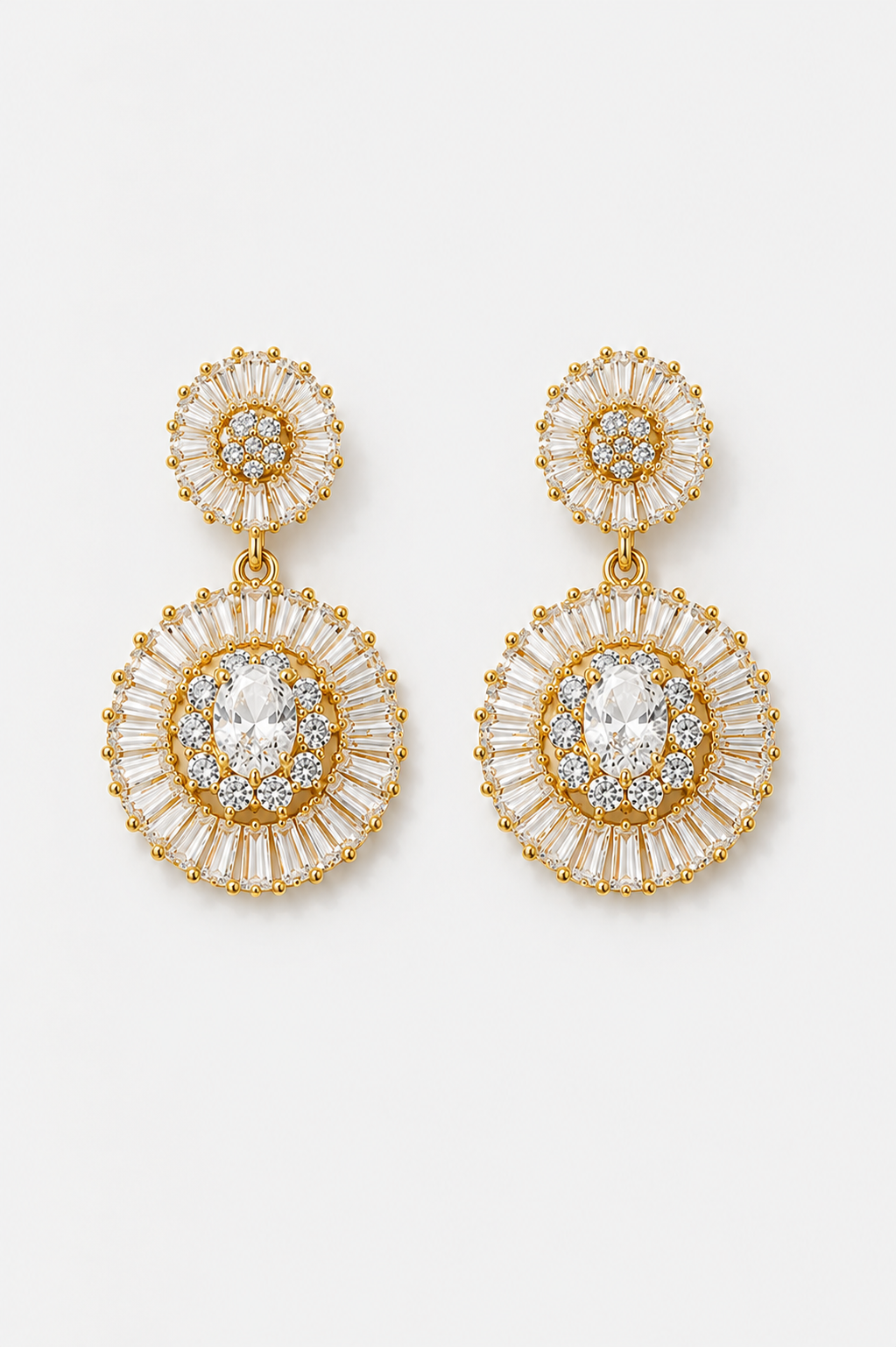 NATALIA - CRYSTAL WEDDING EARRINGS