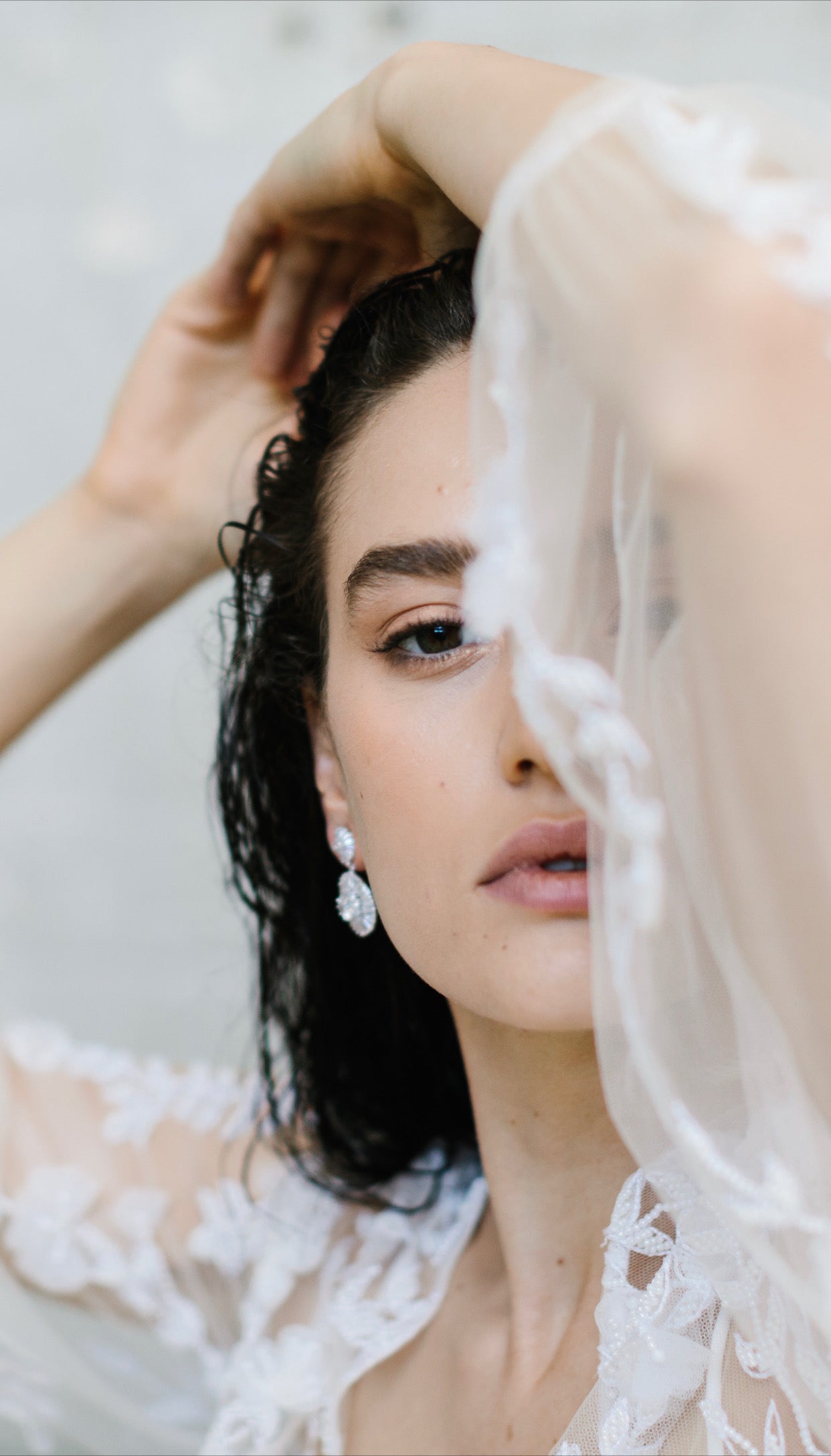 NATALIA - CRYSTAL WEDDING EARRINGS
