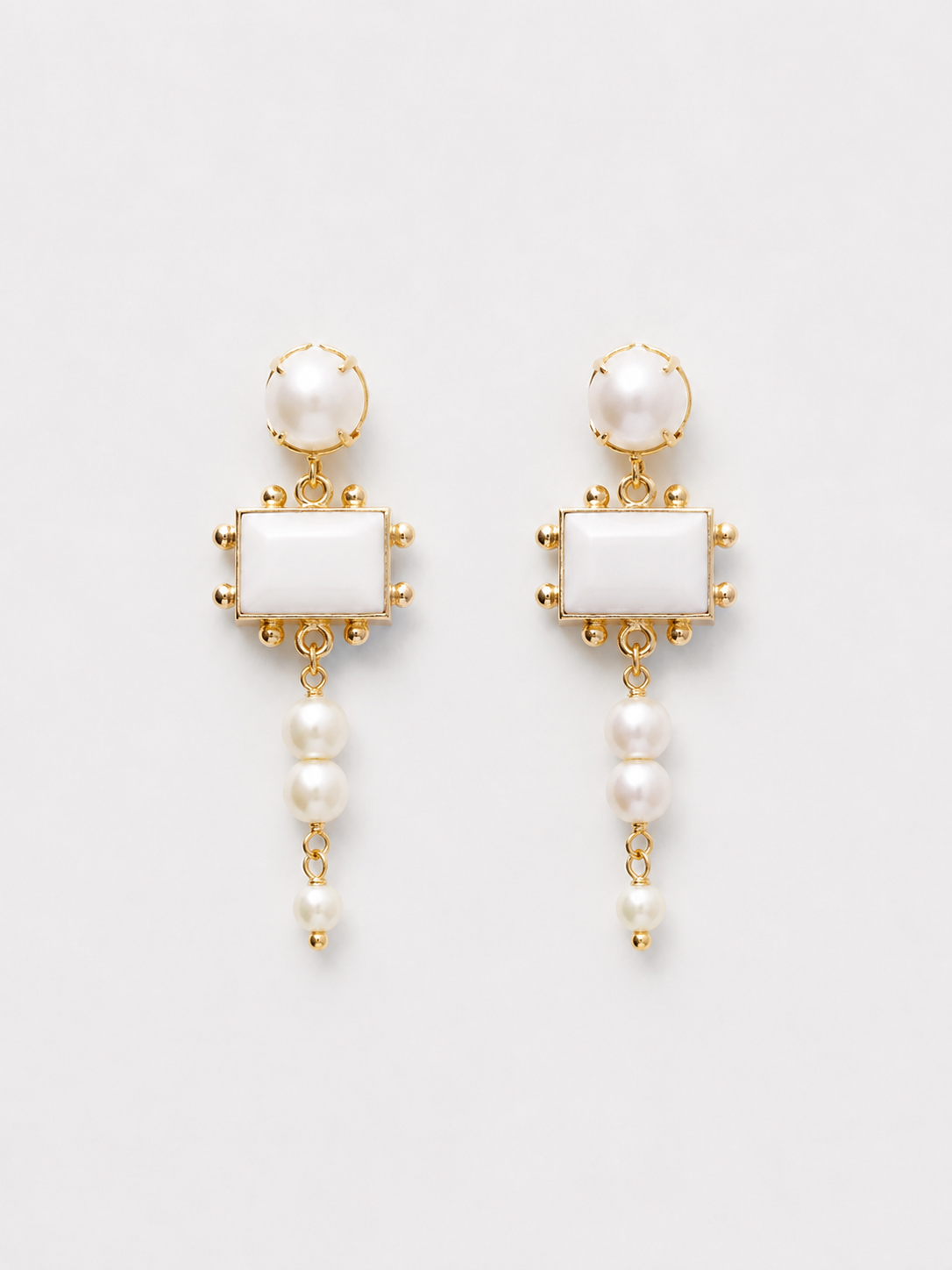BROOKE - Pearl Wedding Earrings