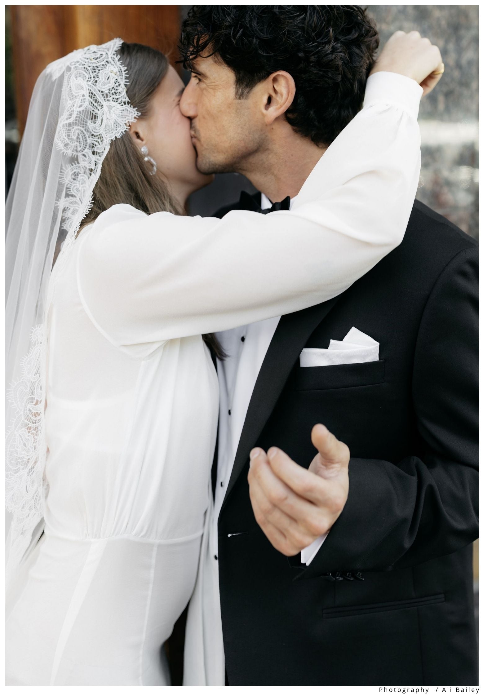 Carded Lace Wedding Veil