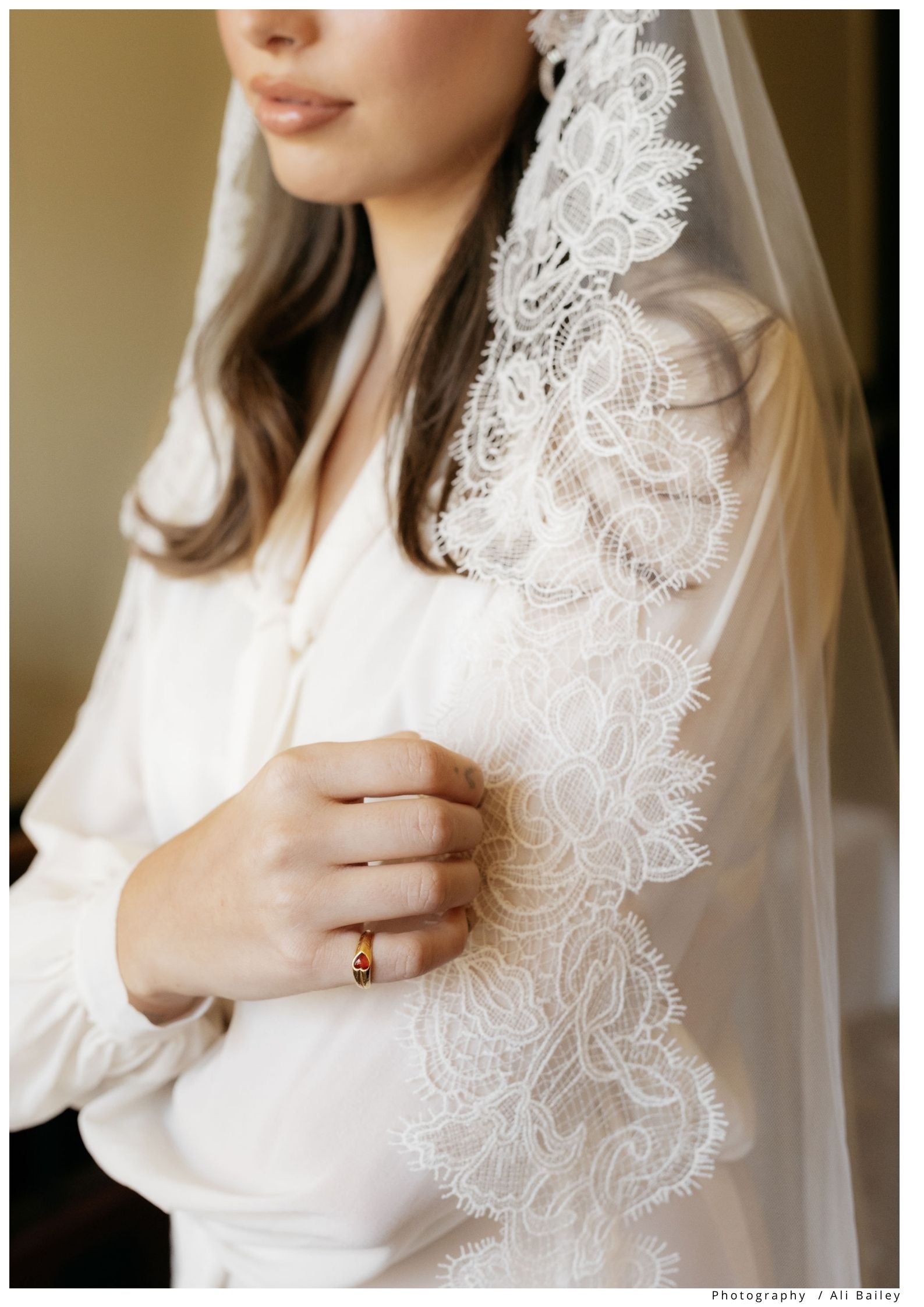 French Mantilla Wedding Veil
