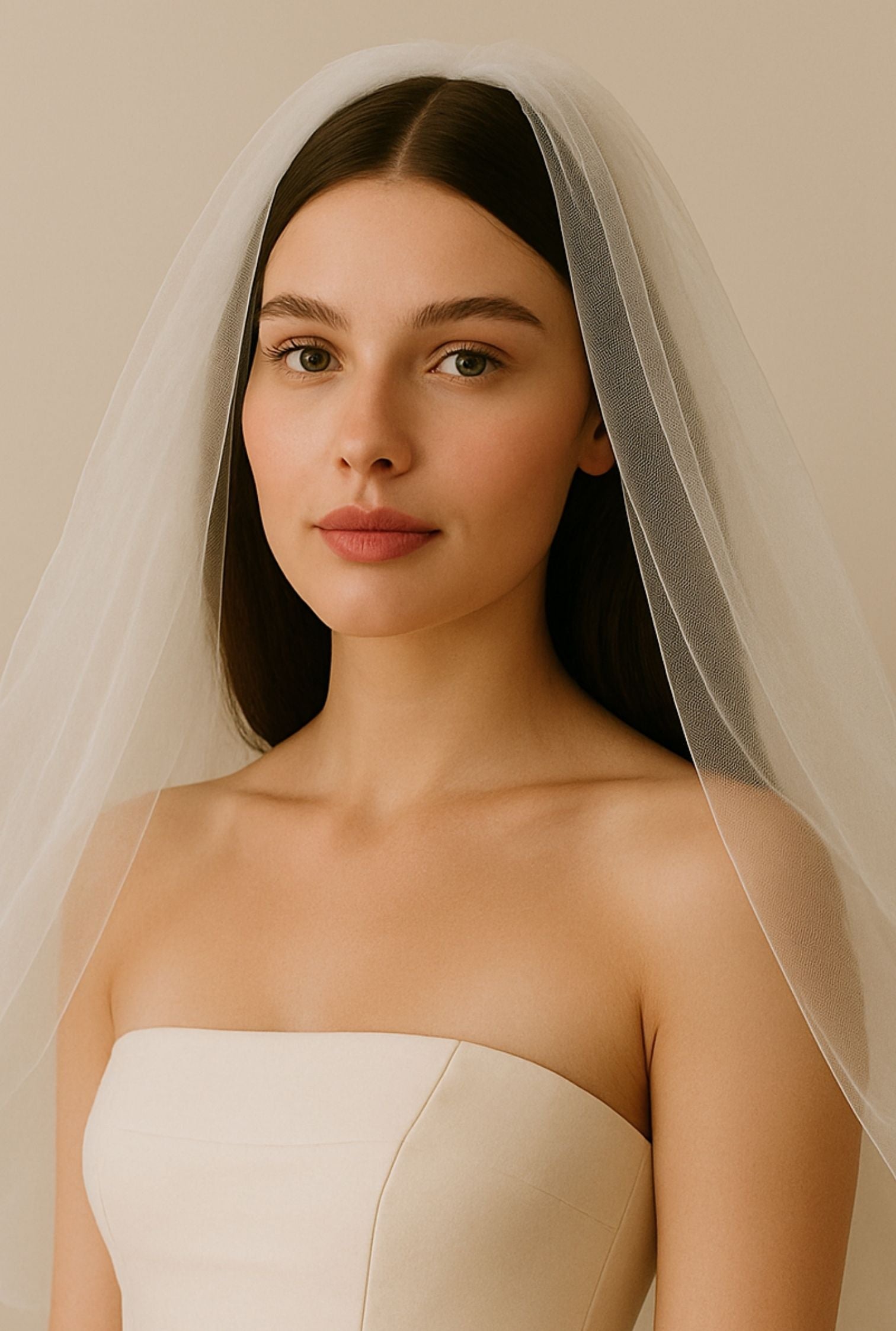Long Tulle Wedding Veil