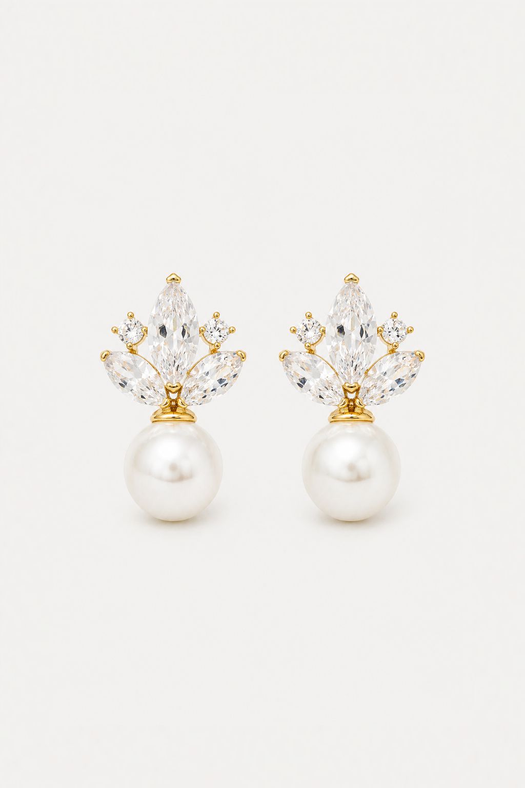 HARPER - Crystal Wedding Earrings