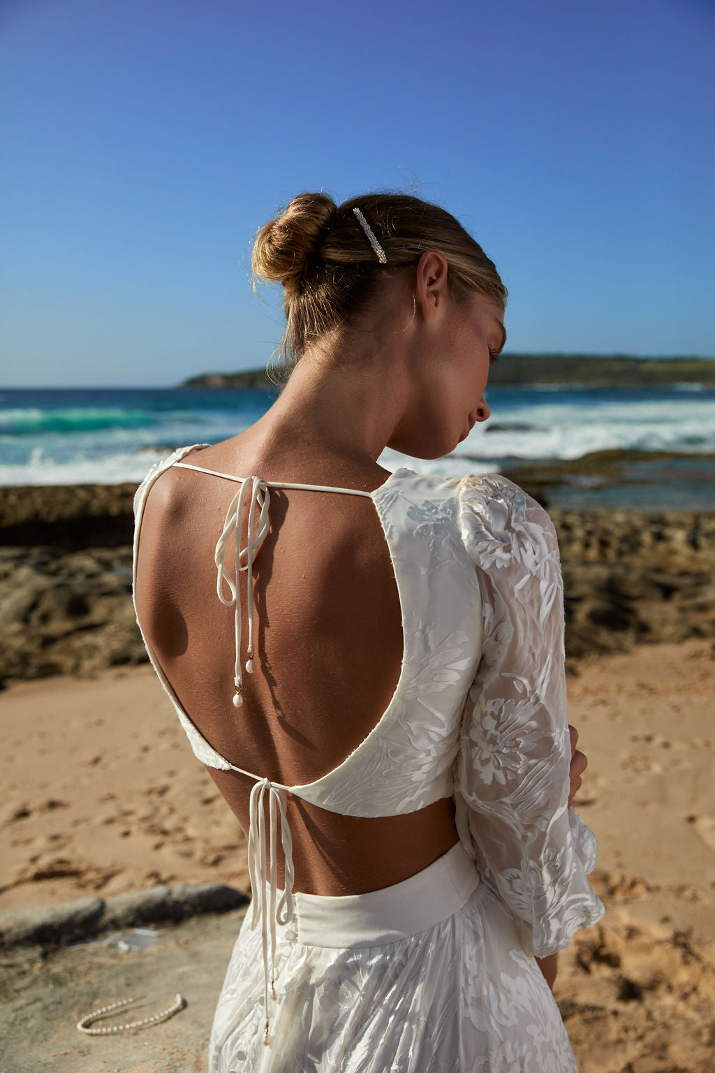 LUCIE - WEDDING HAIR CLIP - SILVER