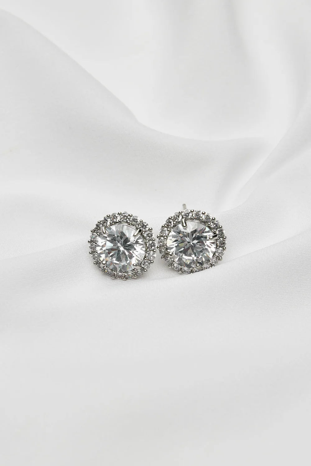 INDRA - Crystal Stud Wedding Earrings