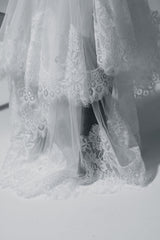 lace wedding veil amelie george
