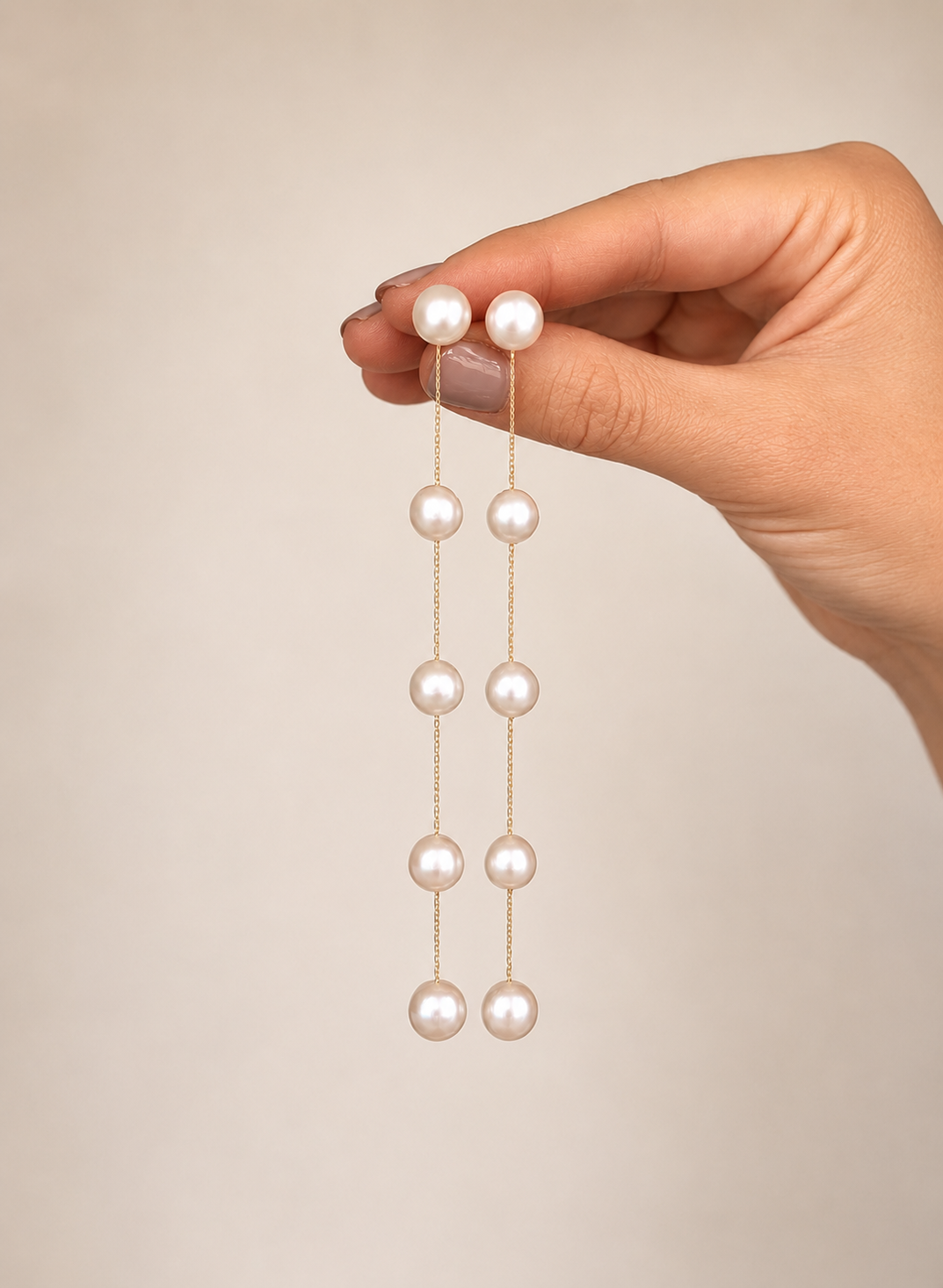 Natural Freshwater pearl wedding earrings