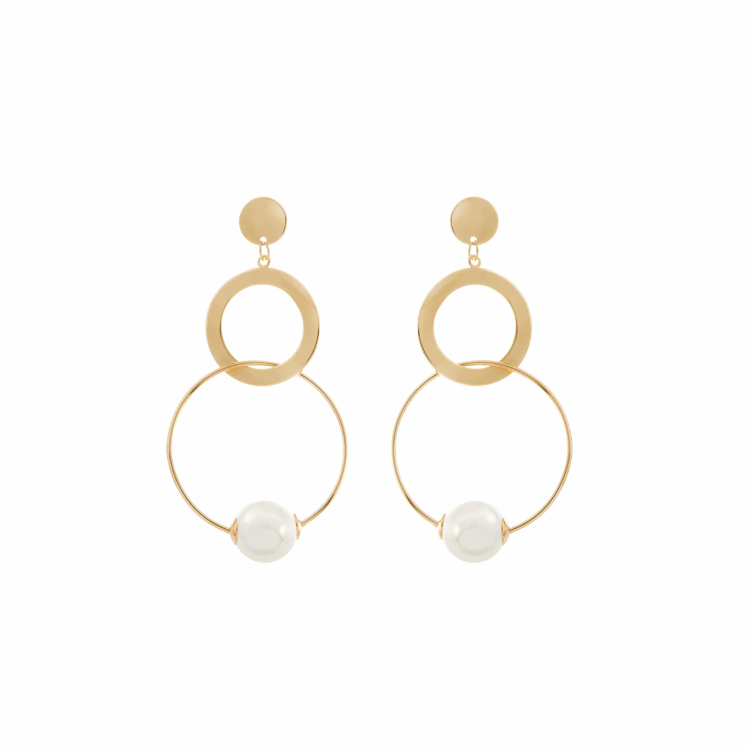 Big Gold Earrings for Wedding, by Amelie George Bridal