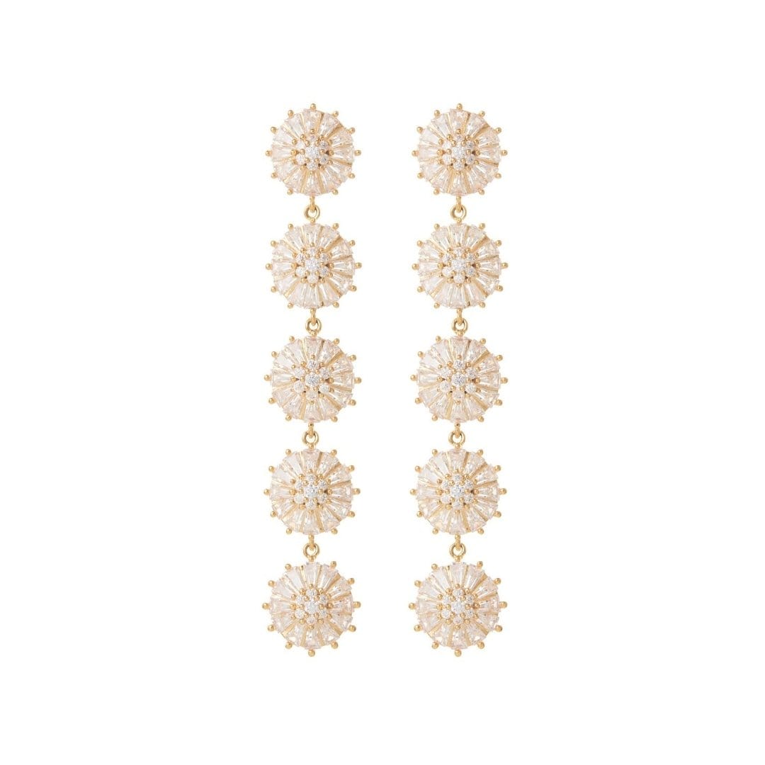 Boho Earrings Wedding by Amelie George Bridal, Gold Modern Wedding Jewellery