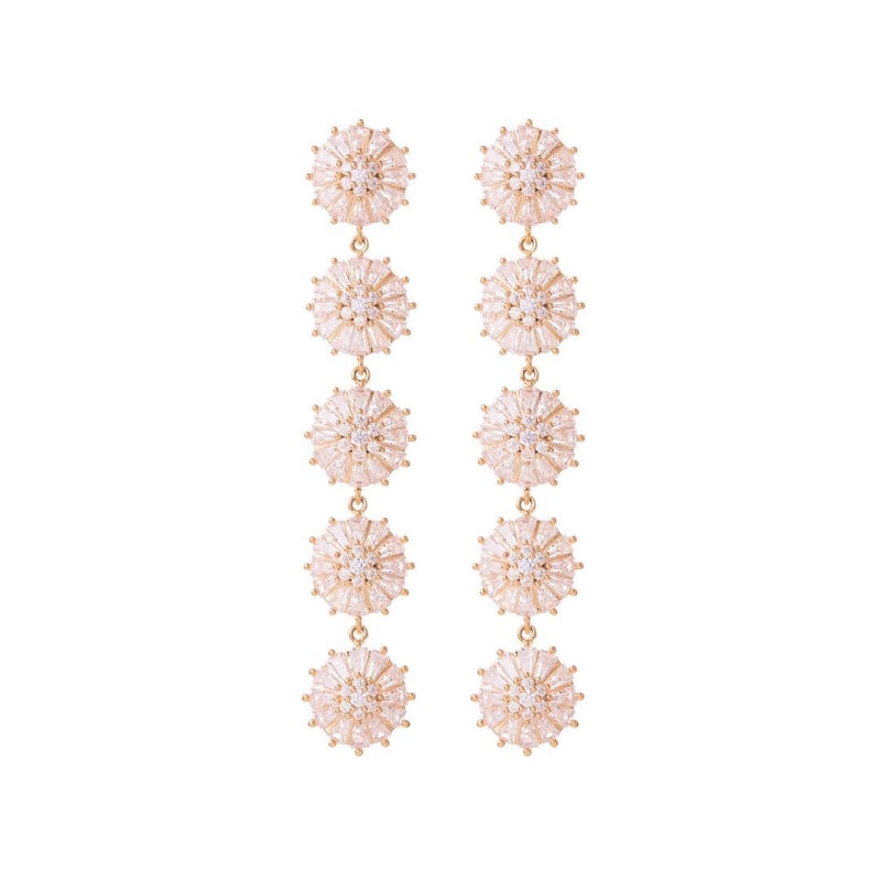 Boho Earrings Wedding by Amelie George Bridal, Rose Gold Modern Wedding Jewellery