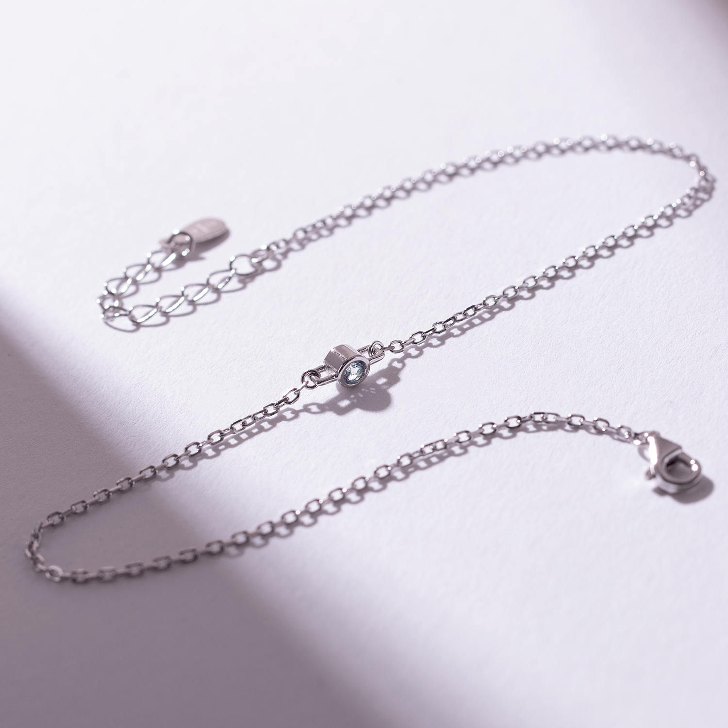 Something Blue Wedding by Amelie George Bridal, Silver Anklet