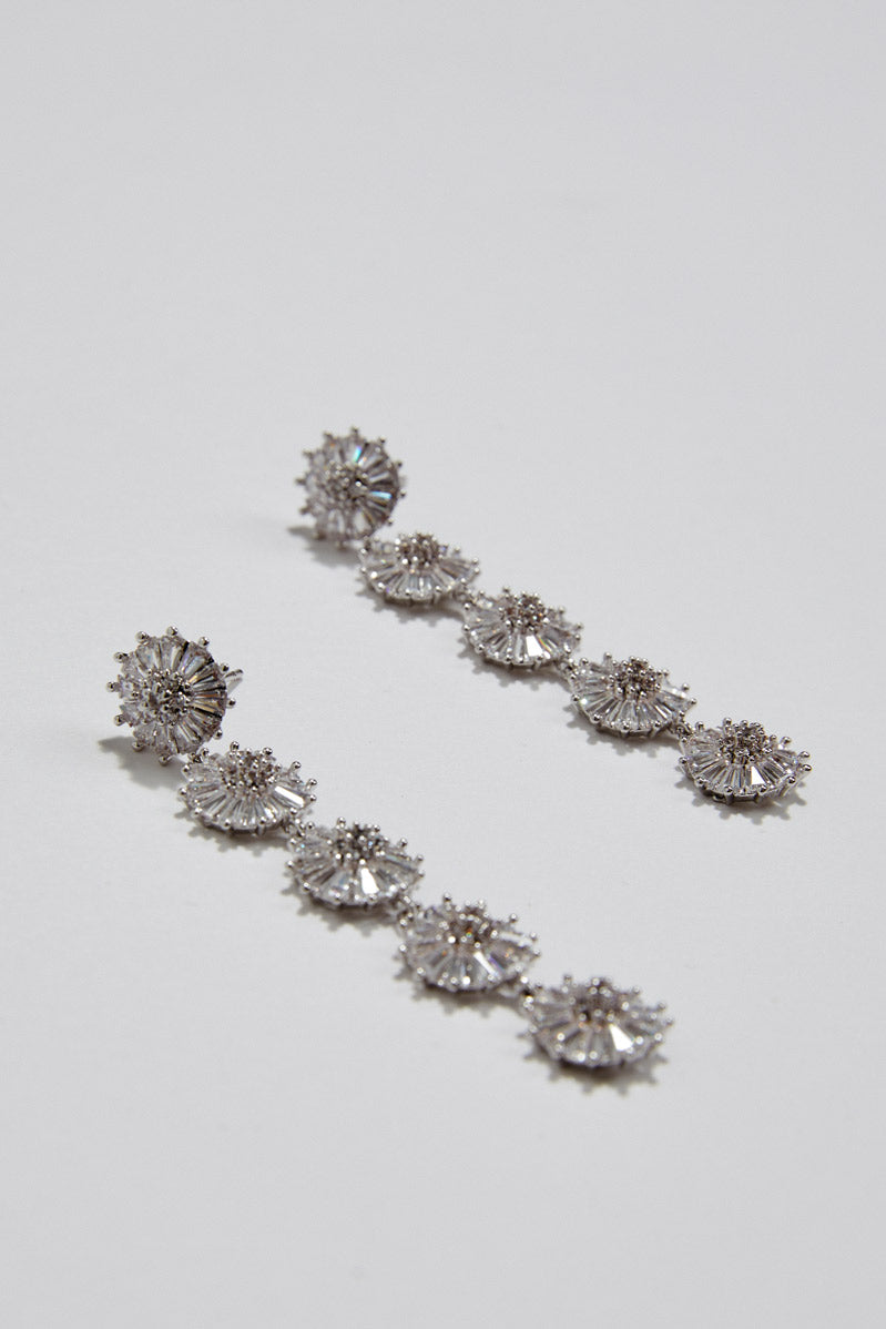 Wedding Earrings Boho by Amelie George Bridal, Silver