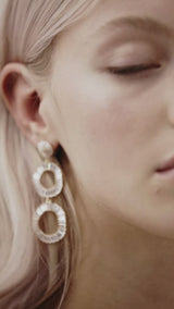 Hoop Wedding Earrings by Amelie George Bridal Jewellery