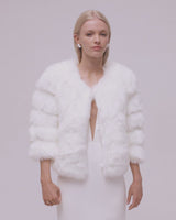 Modern Fur Jacket for Wedding 