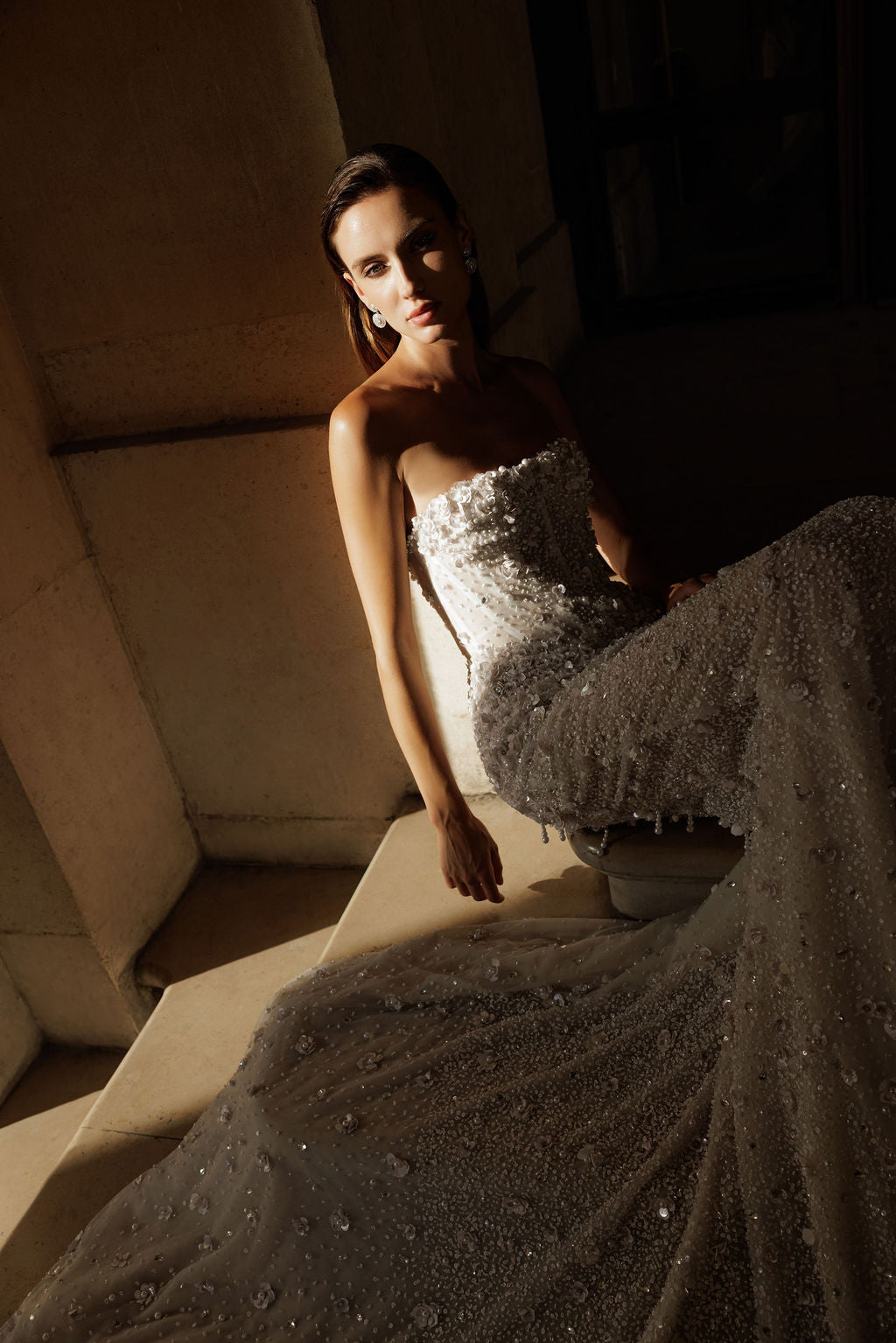Wedding Inspiration —  Paris in Light and Shadow at the Louvre by Voga Weddings