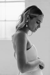 ELWOOD - PEARL DANGLE BRIDAL EARRINGS - GOLD