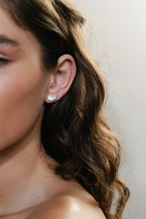 Bohemian Pearl Stud Earrings - Ava Baroque collection