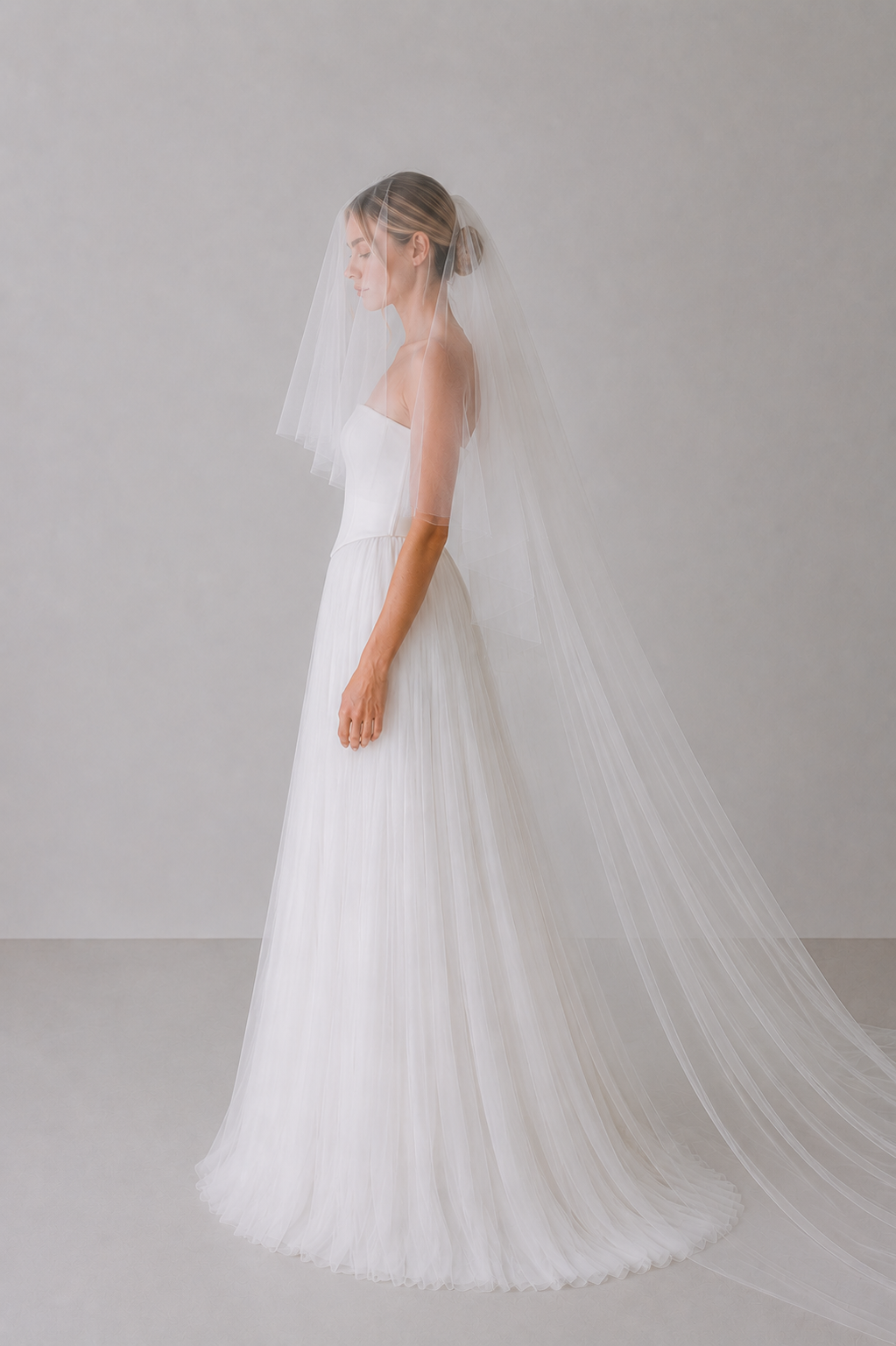 Two Tier Wedding veil long