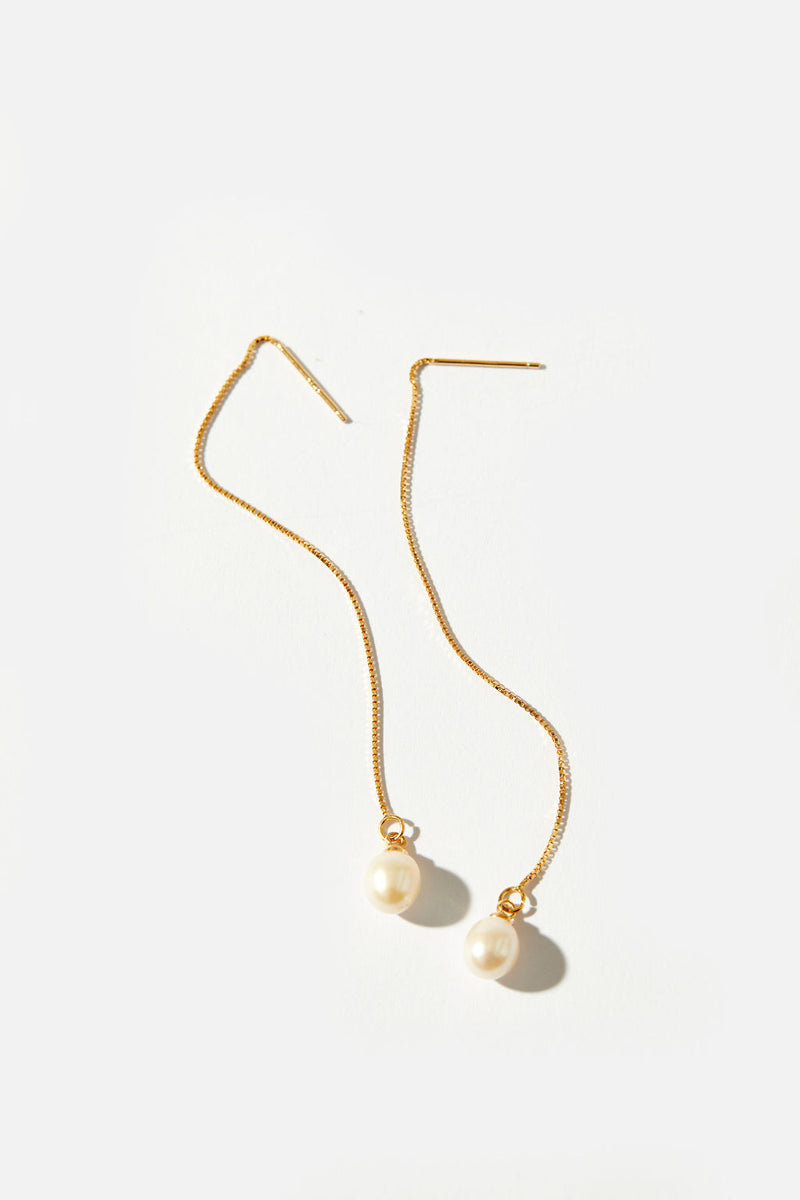 Enchanting Adornments LEAH Wedding Pearl Earrings - Sophisticated allure