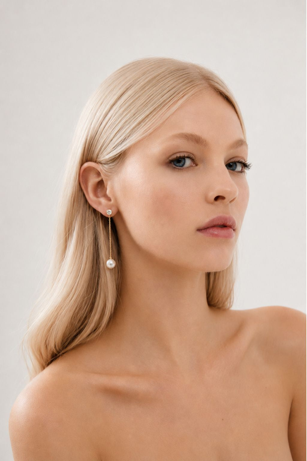 Designer Pearl Wedding Earrings Trish Peng x Amelie George