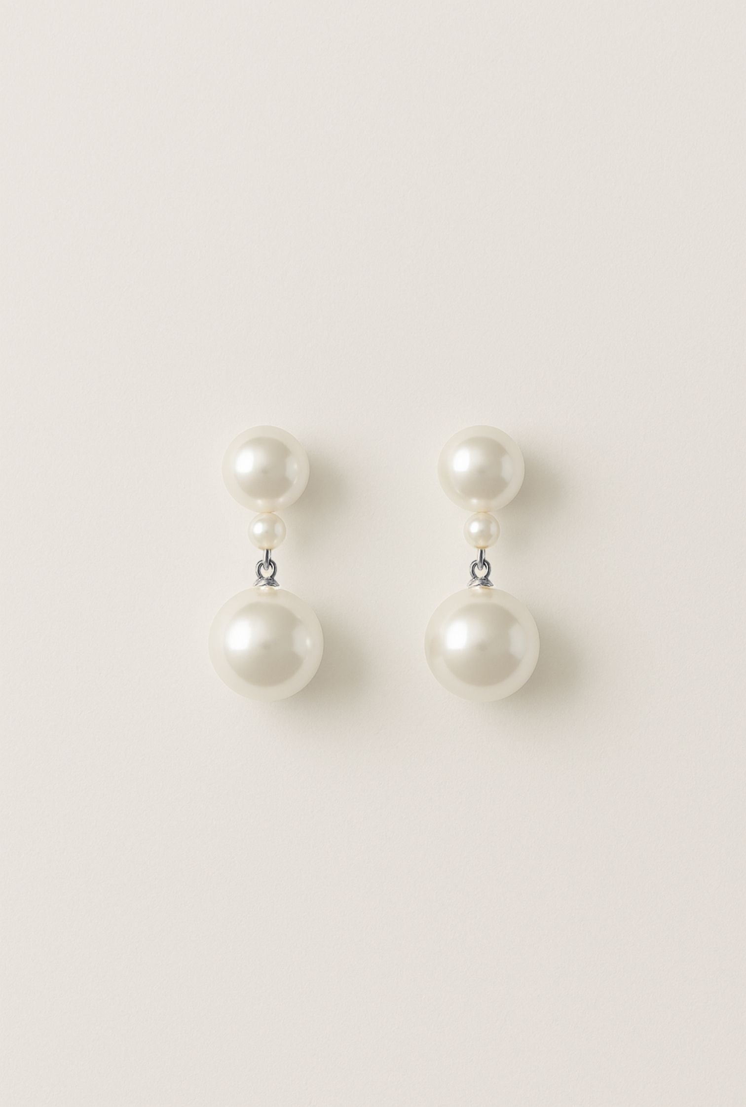 Wedding Earrings, Silver Modern Wedding Jewellery  