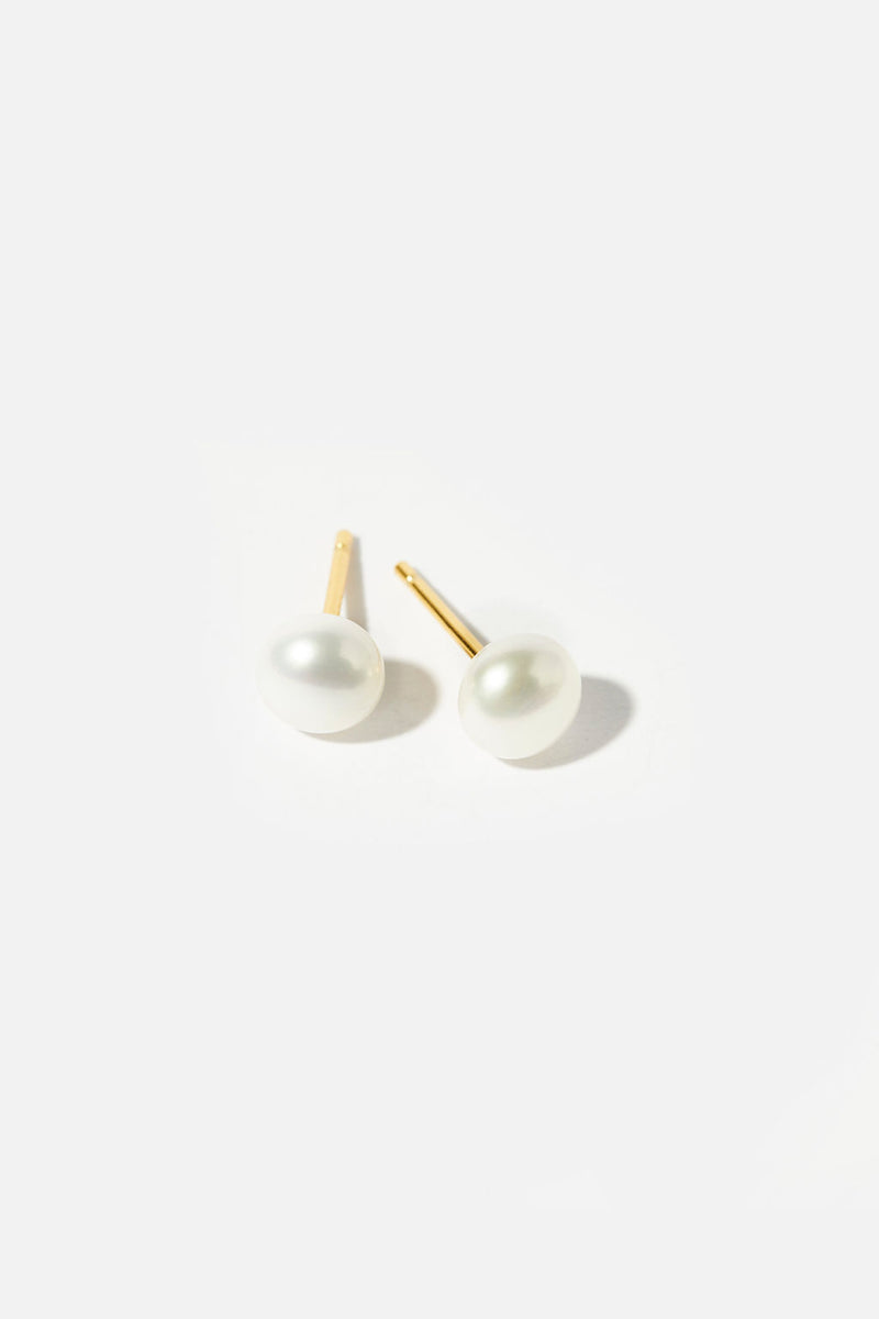 Elegance in TIA Freshwater Pearl Studs - Tranquil beauty