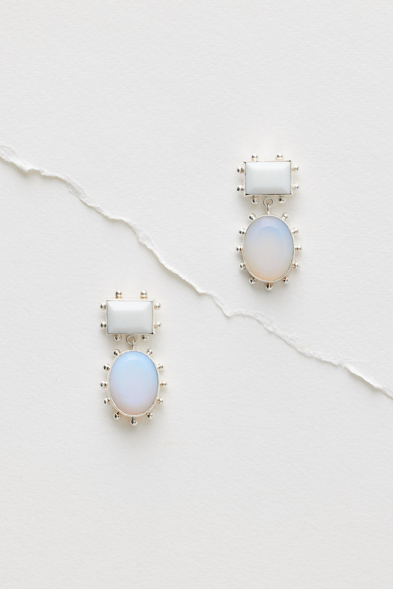 Elegant Ariel Gold Drop Earrings - Timeless Bridal Accessories Silver