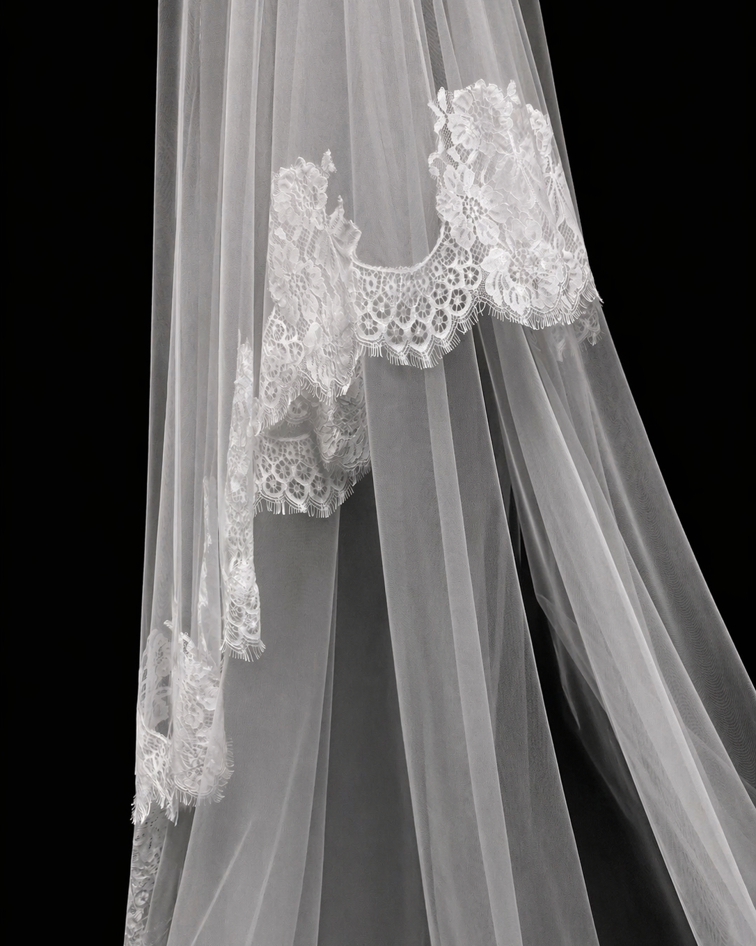 Mantilla Soft Lace Wedding Veil