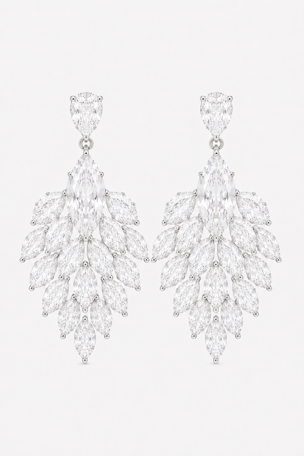 REN - Statement Crystal Wedding Earrings