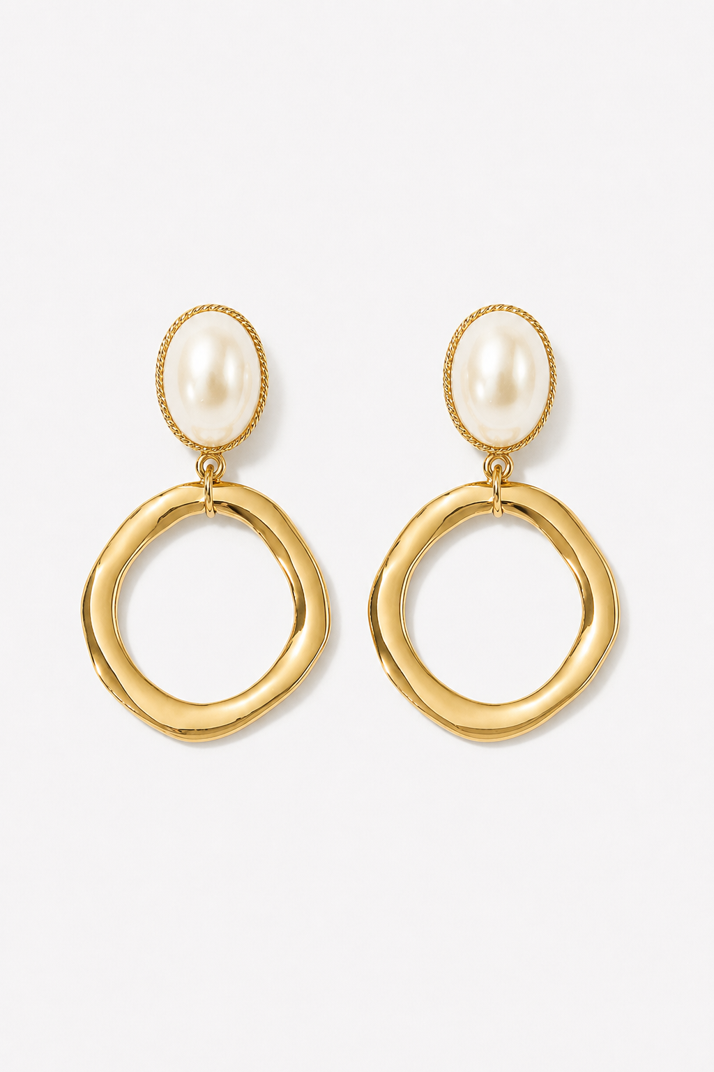 MALENY - STATEMENT PEARL WEDDING EARRINGS