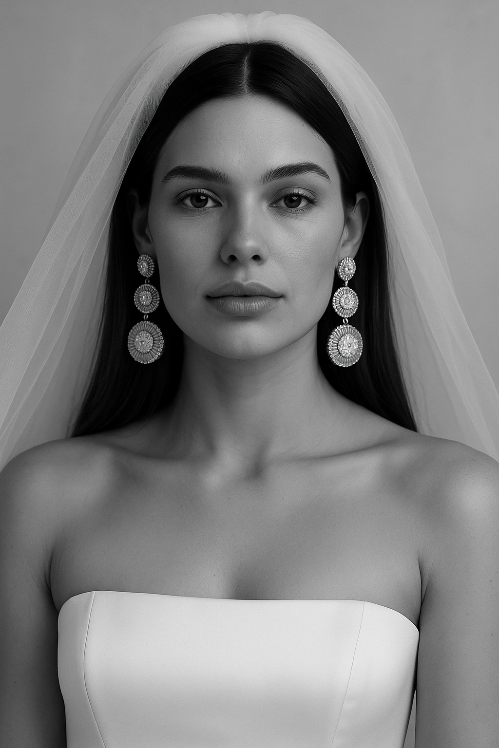 Large Statement Wedding Earrings