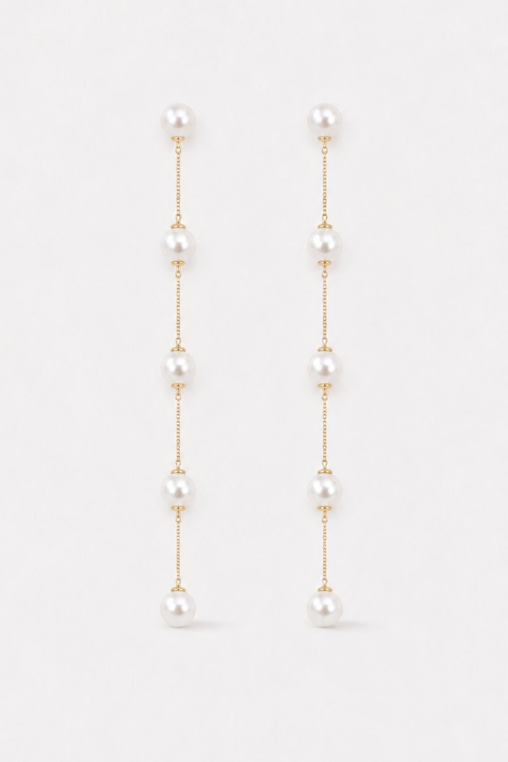 IMOGEN - LONG PEARL WEDDING EARRINGS
