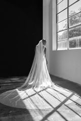 Long Tulle Cathedral Length Wedding veil