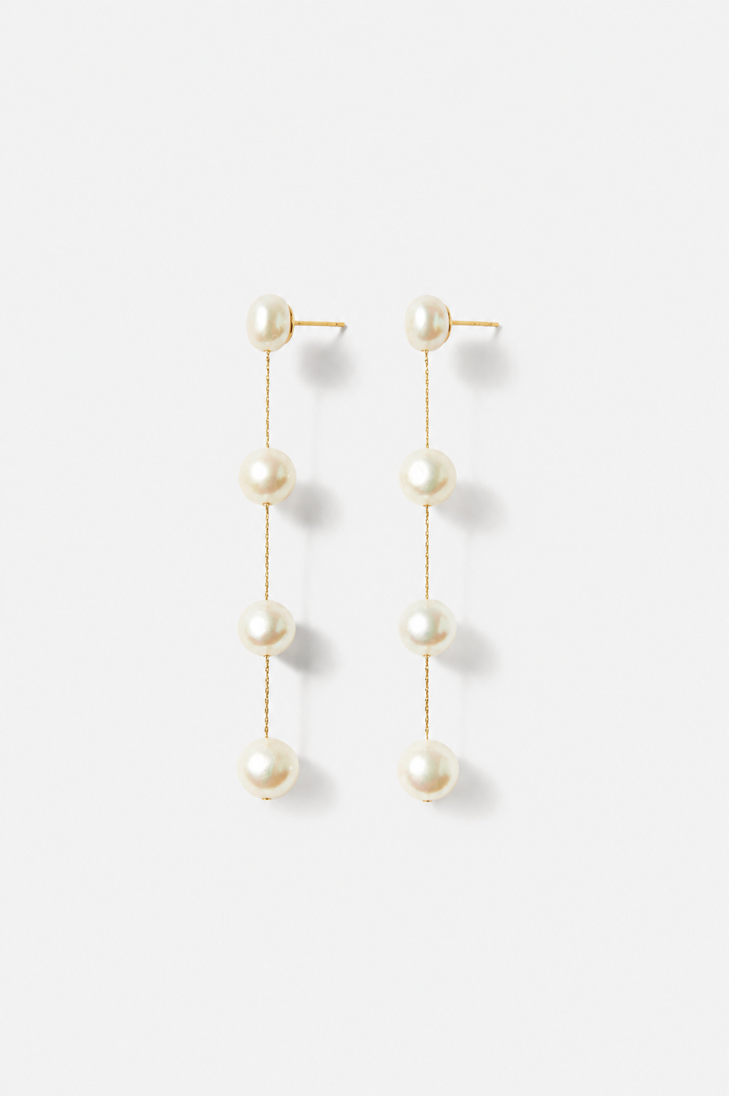 Organic Freshwater Pearl Wedding Earrings for Brides to be