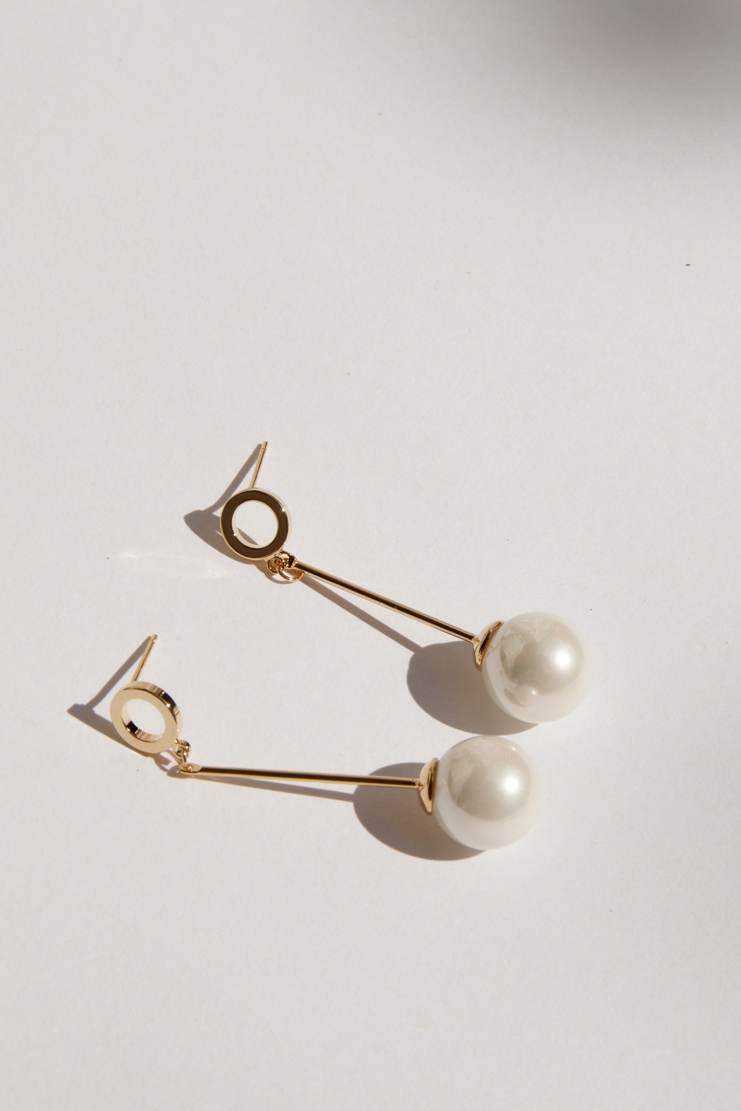 BELLA - Long Pearl Drop Earrings