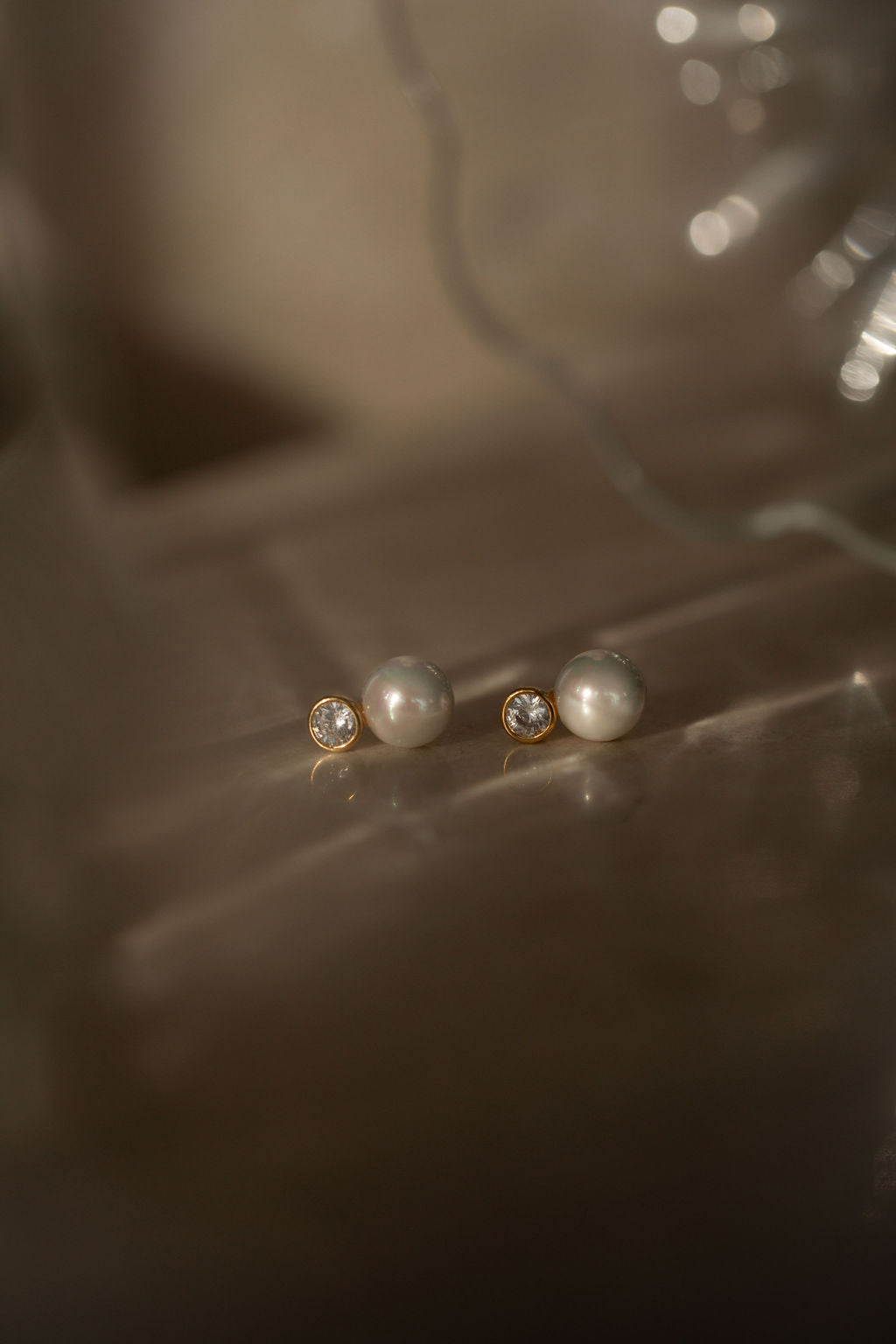 Small Pearl Wedding Earrings Amelie George Bridal
