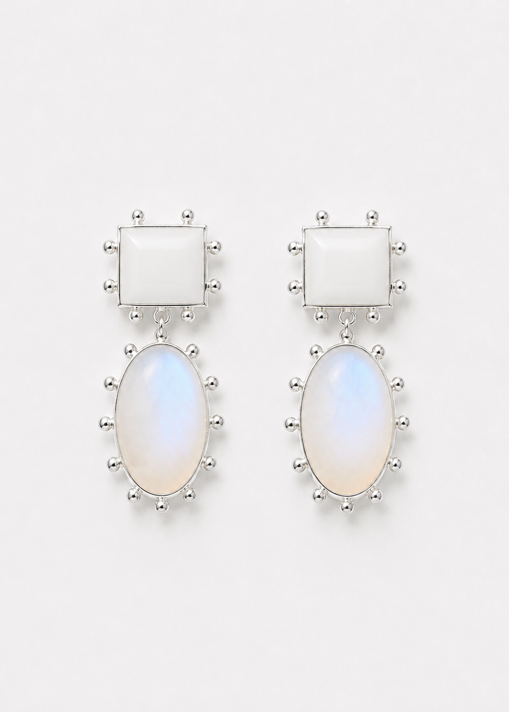 Moonstone Something Blue Wedding Earrings