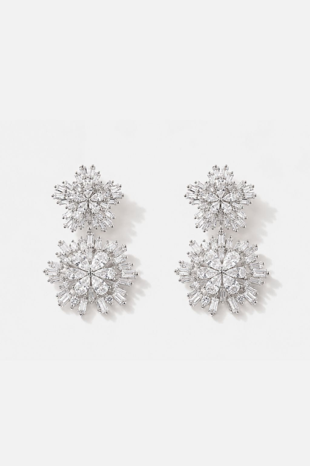 KIM - BRIDAL EARRINGS - SILVER