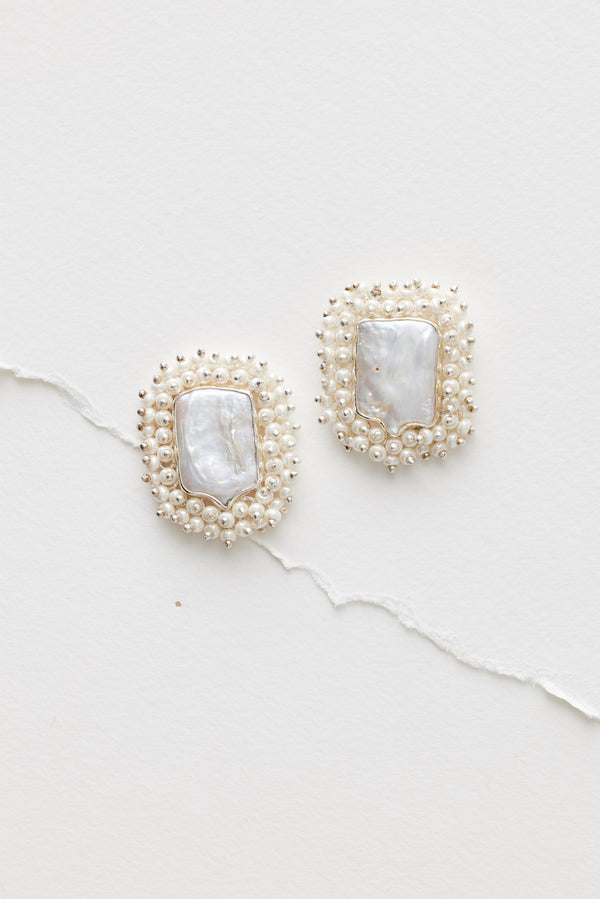 The Lane, Exquisite freshwater pearl earrings Amelie George