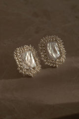 The Lane, Timeless pearl bridal earrings Amelie George
