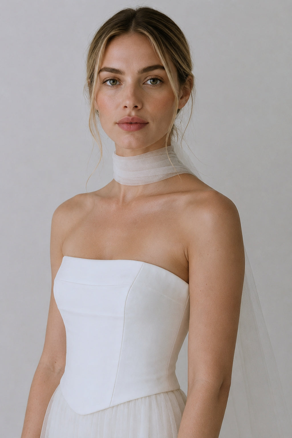 Tulle Wedding Neck Scarf 