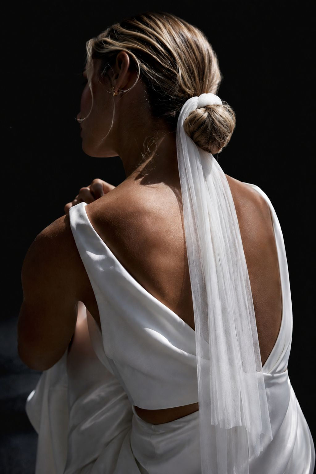 Modern Wedding veil Option Tulle Wedding Scarf
